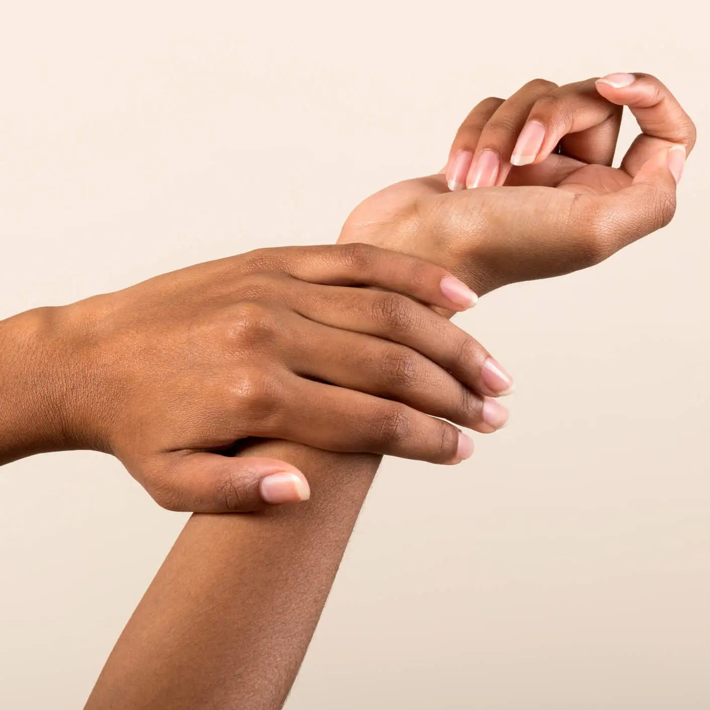showing healthy nail growth