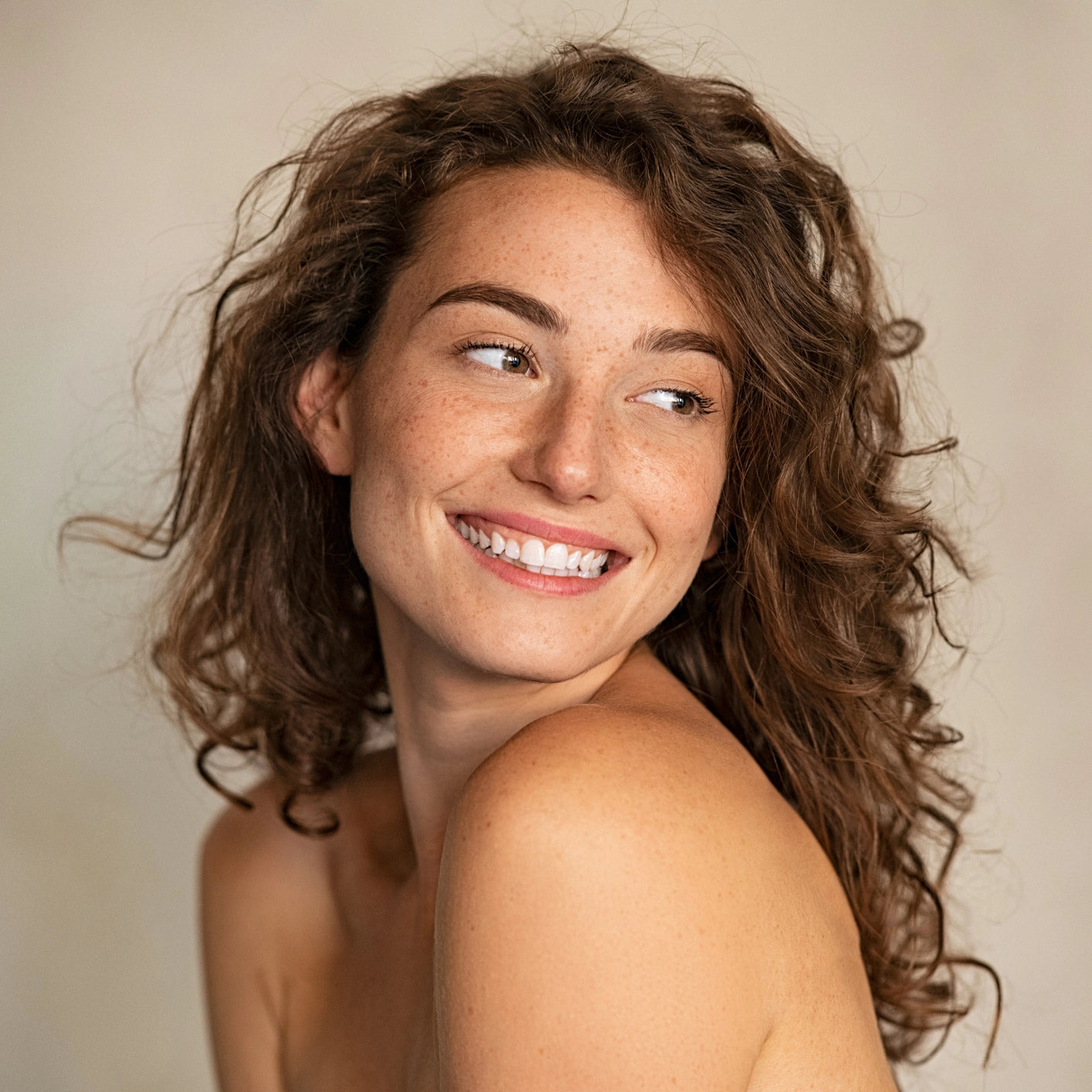 model showing off hair